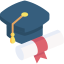 Cap e certificado de formatura